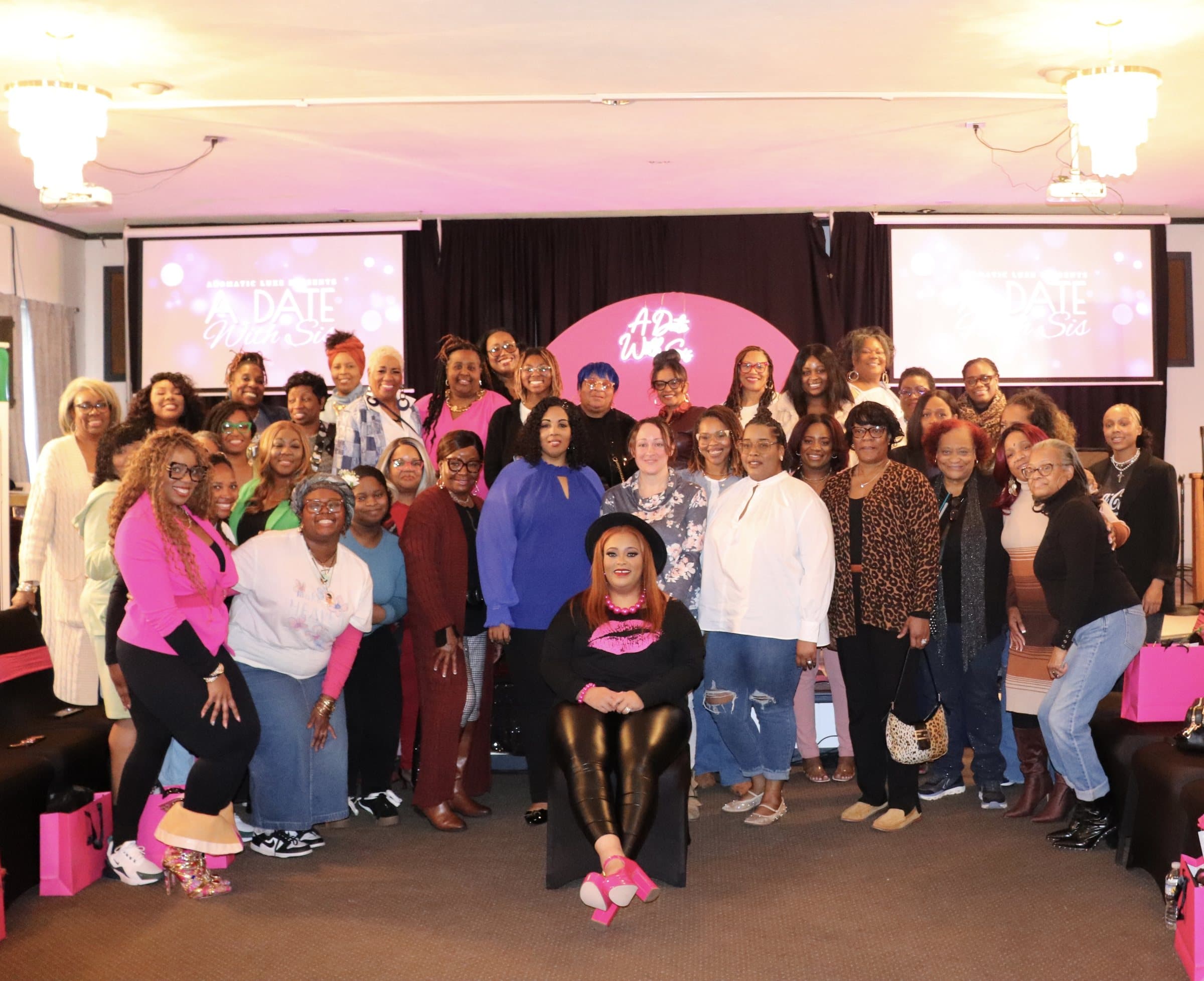 Group photo from the first A Date With Sis gathering