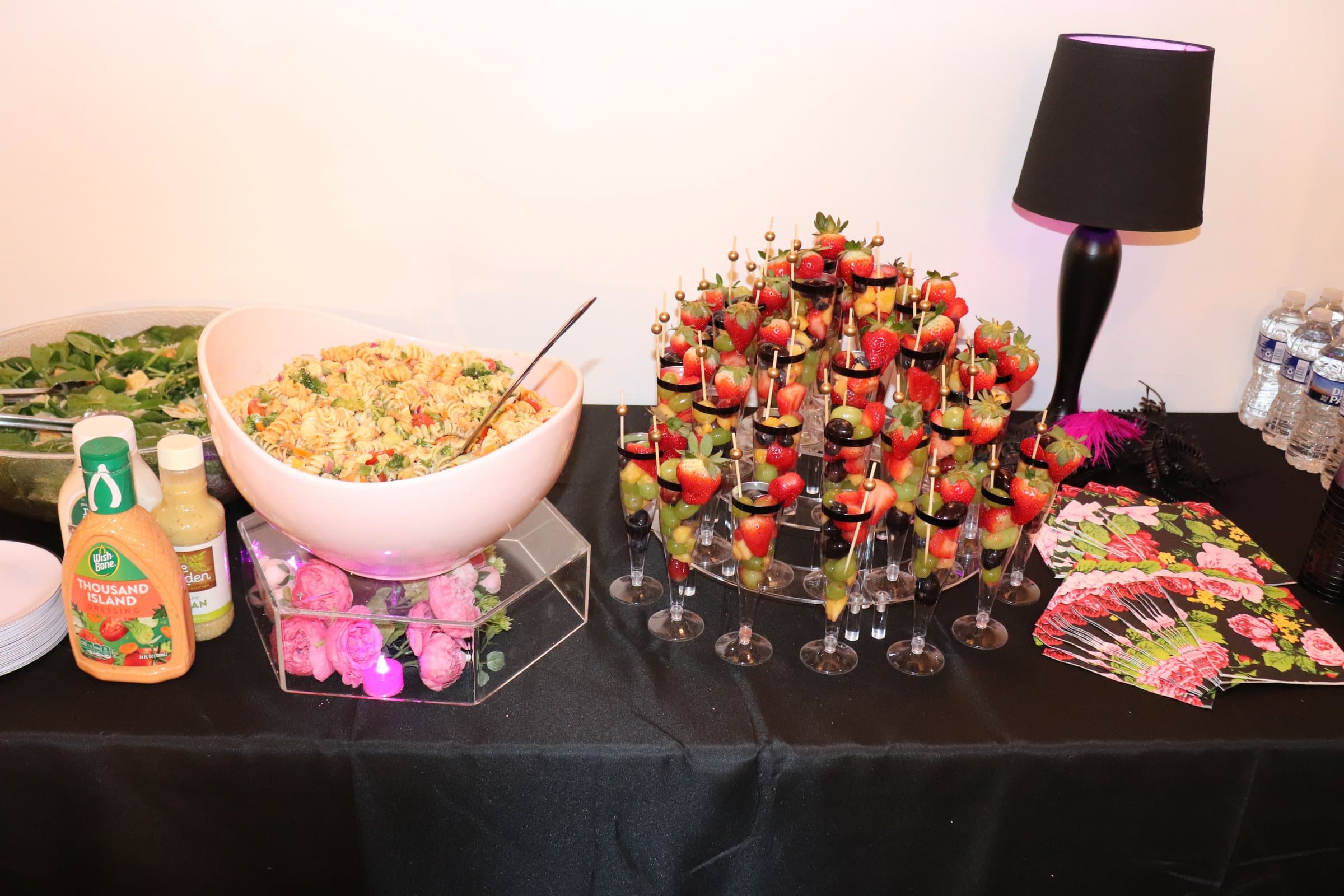 Refreshment table at A Date With Sis 2025