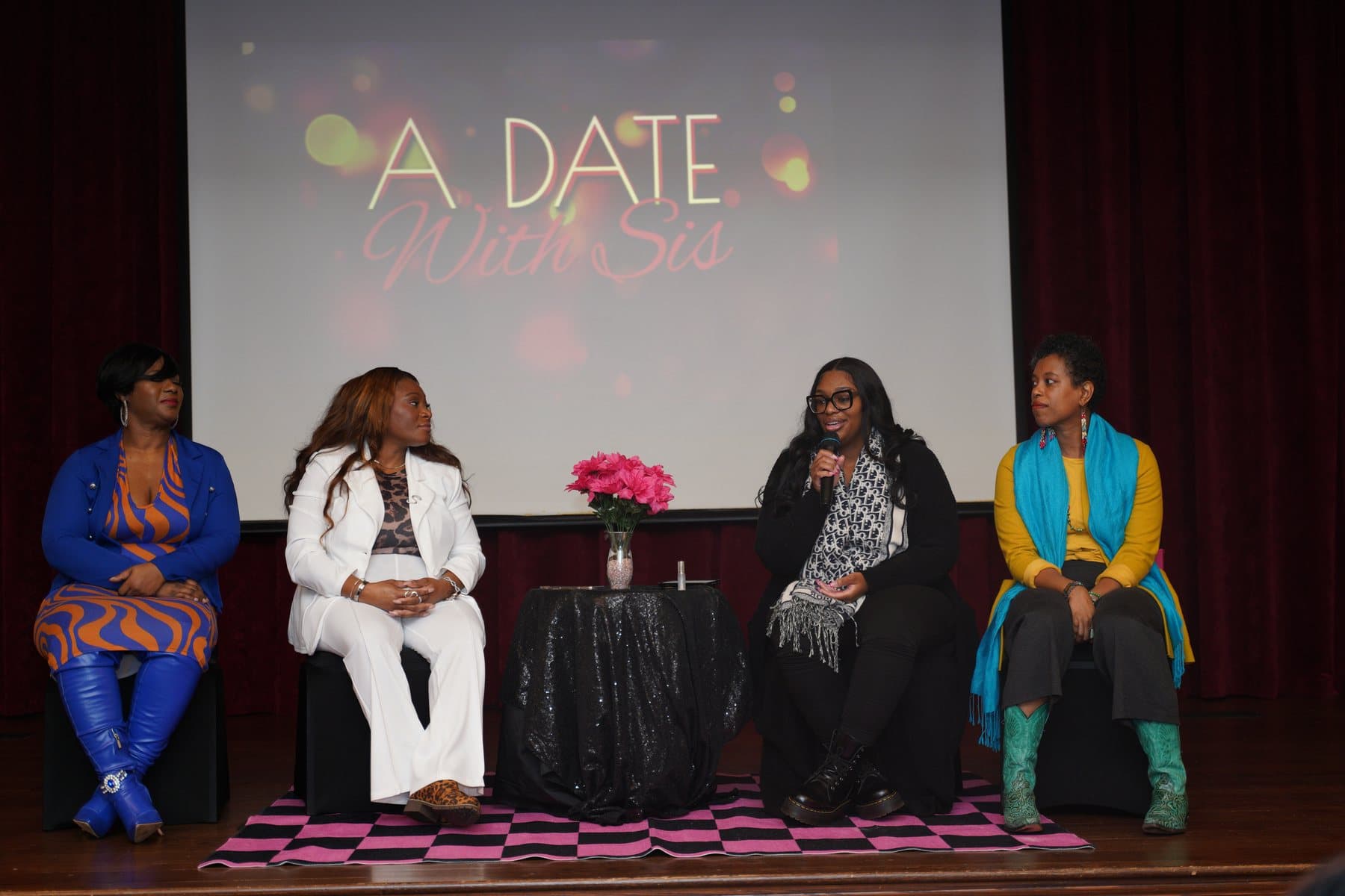 Wide view of the A Date With Sis panel