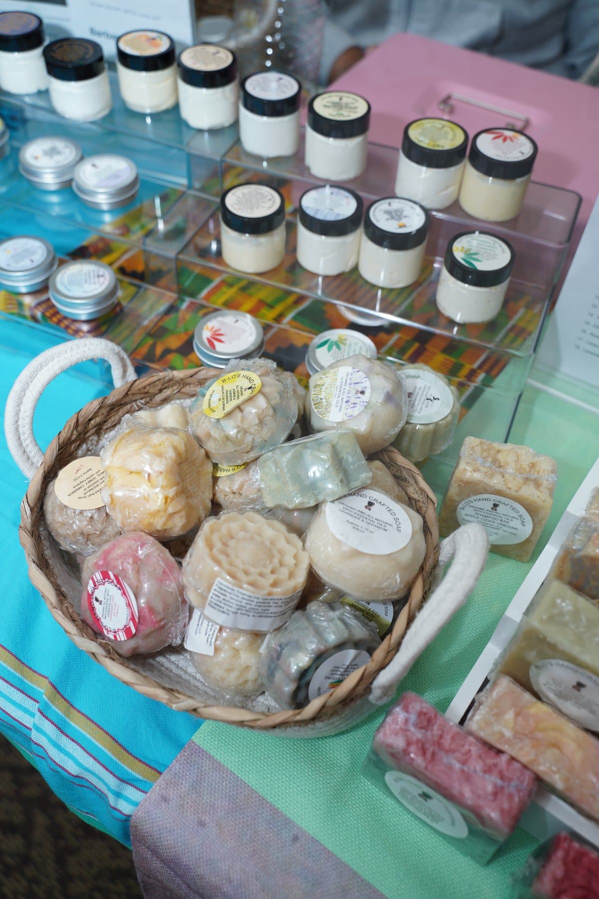 Marketplace products displayed for guests