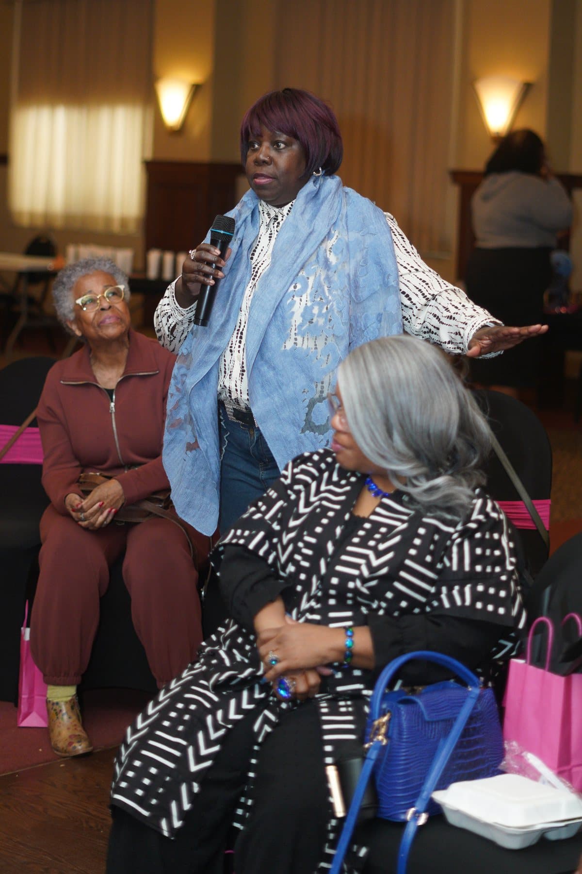 Guest participating during a response moment