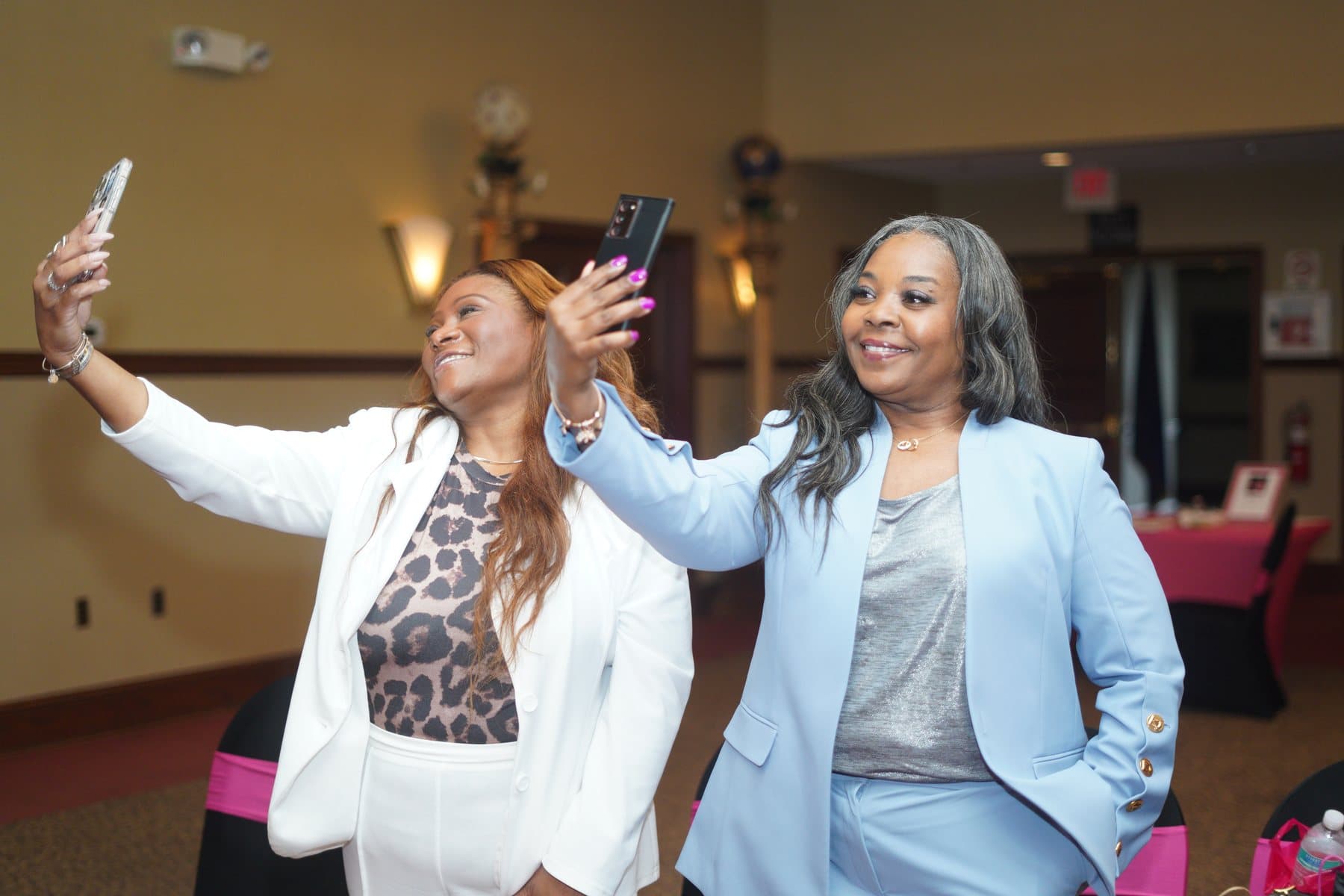 Women taking a selfie together