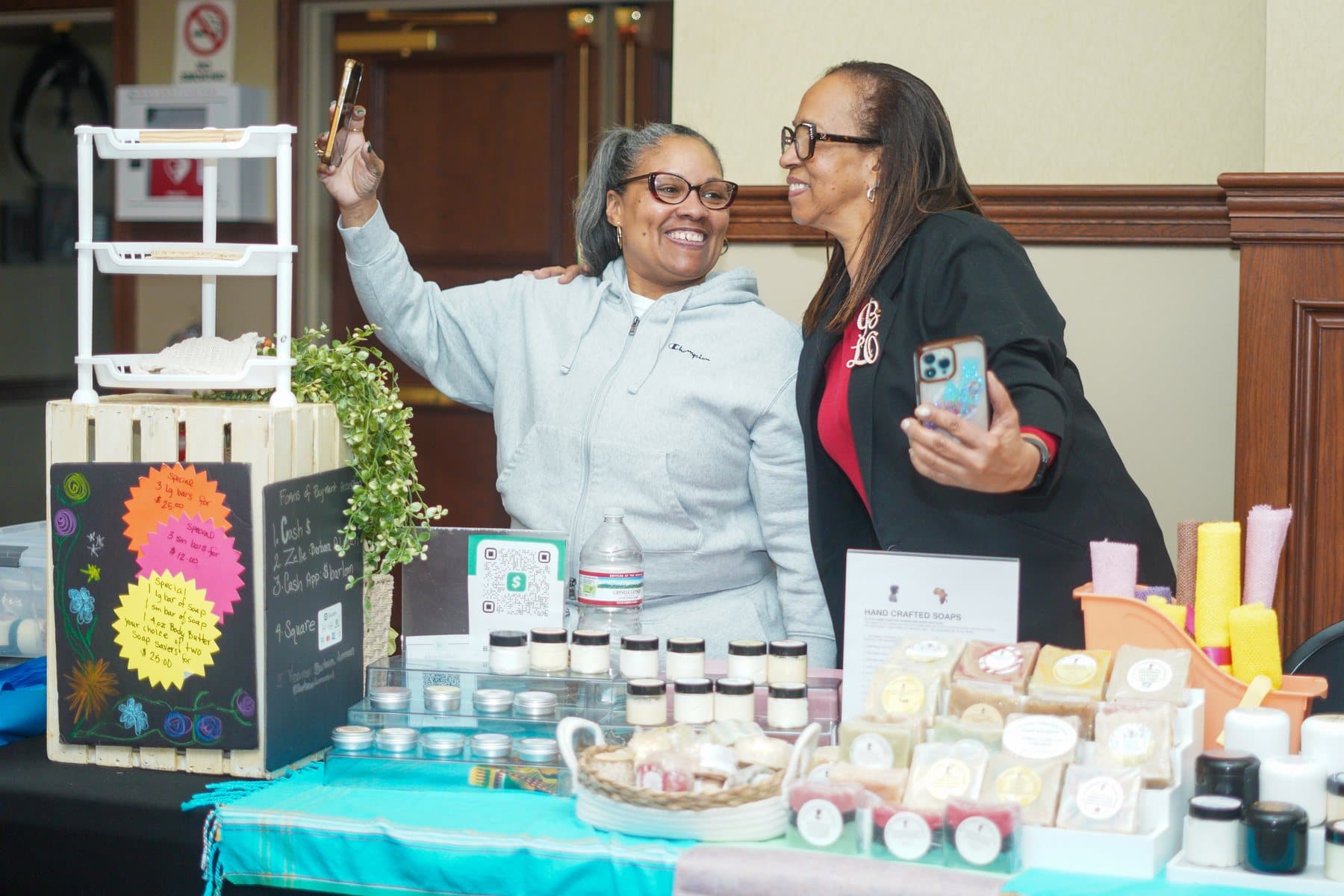 Vendor maker table at A Date With Sis